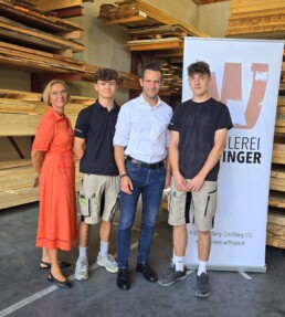 Wirtschaftsregion Hartberg mit Lehrling Julian Thier und Leo Nöhrer